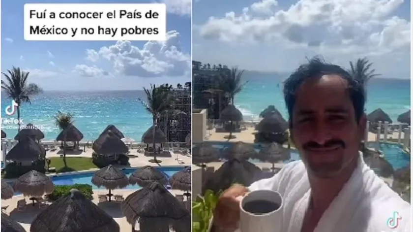  TikTok VIRAL: Extranjero visita Cancún y cree que en México no hay pobres
