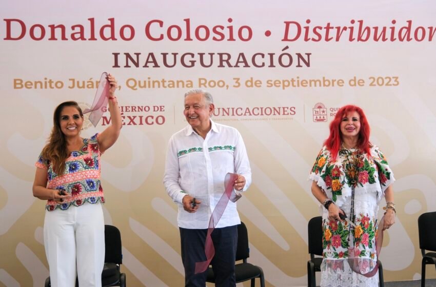  AMLO: Inaugura obras en Cancún para mejorar la movilidad