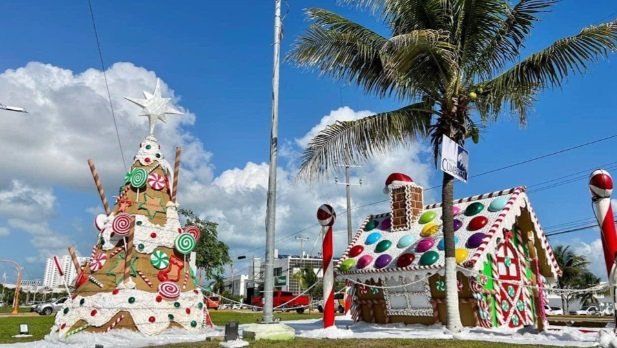  Cancún: Tendrá alumbrado navideño en 19 glorietas, gracias a empresarios