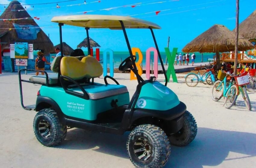  Holbox: prohíbe el uso de carritos de golf y bicicletas en playa, mar y bancos de arena