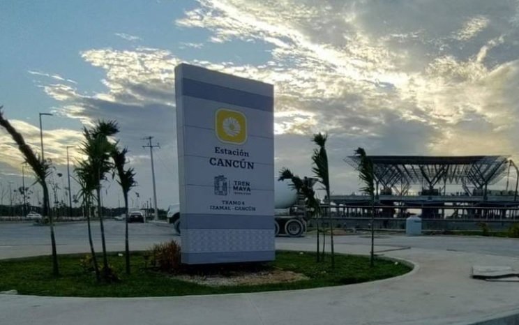 La estación Cancún del Tren Maya sigue en construcción