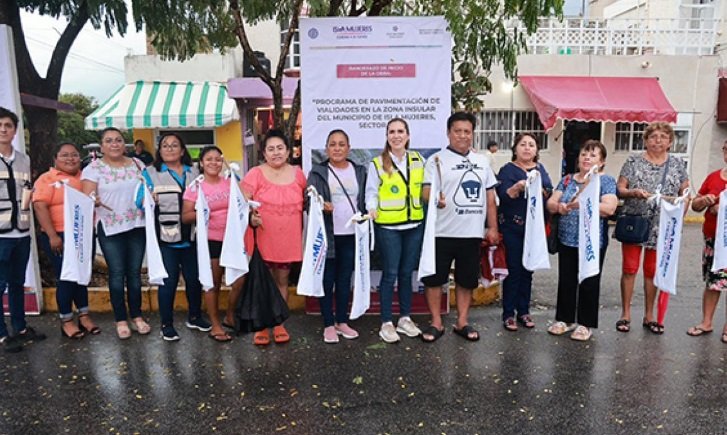 Con el objetivo de transformar la infraestructura vial de Isla Mujeres para brindar mayor bienestar a las familias isleñas