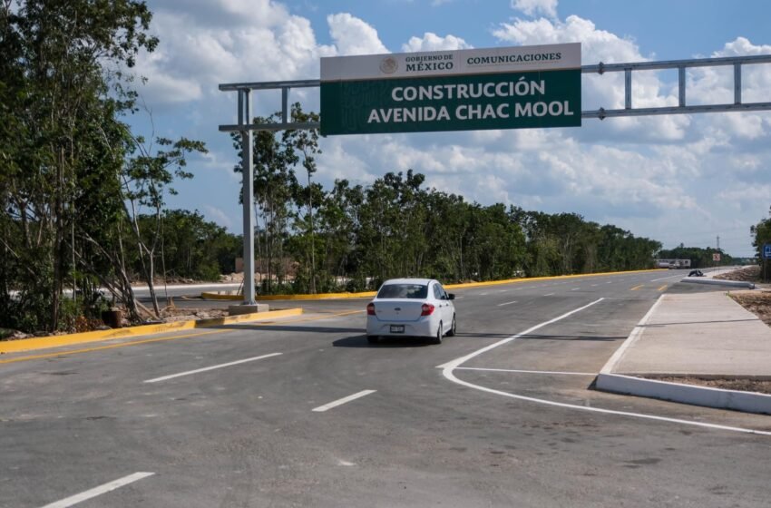 Reabren a la circulación la prolongación de la avenida Chac Mool