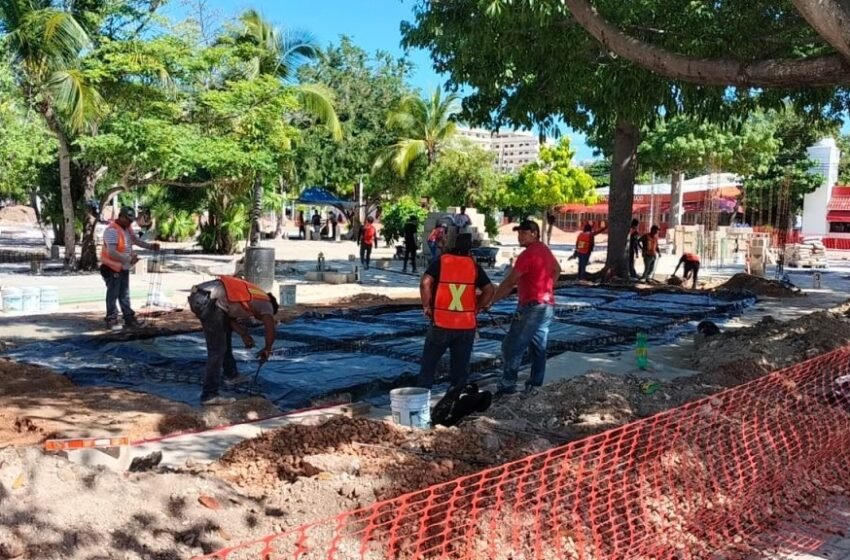 Conoce la situación actual de la remodelación del Parque de las Palapas en Cancún