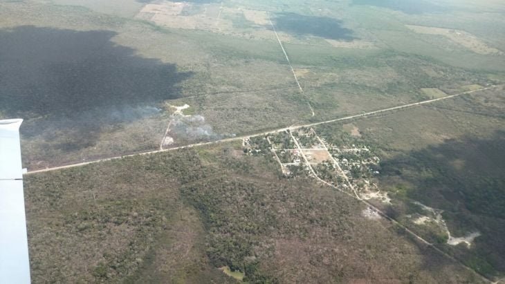  Brigadistas logran contener Incendios forestales en Tulum y Bacalar