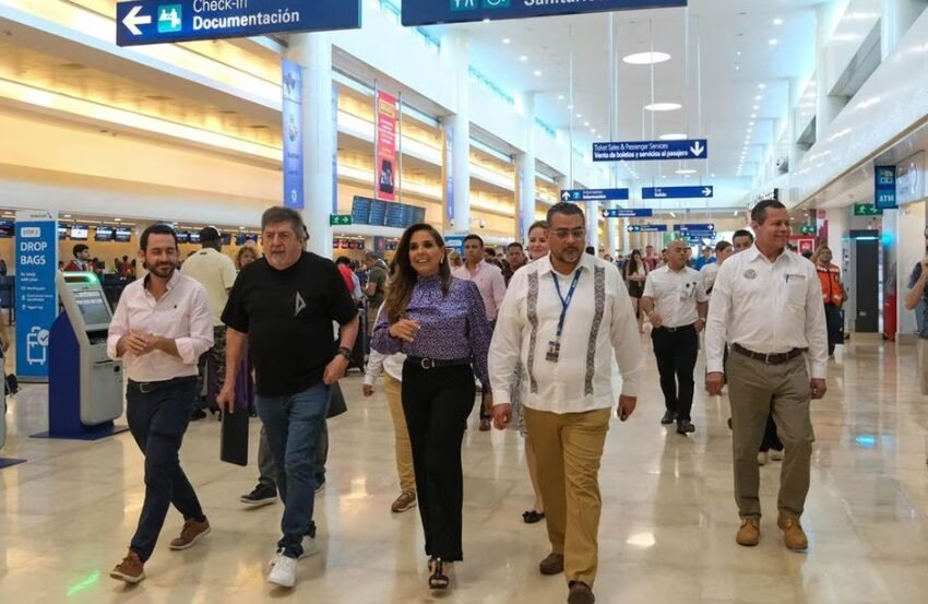  Mara Lezama supervisa mejoras en el Aeropuerto Internacional de Cancún