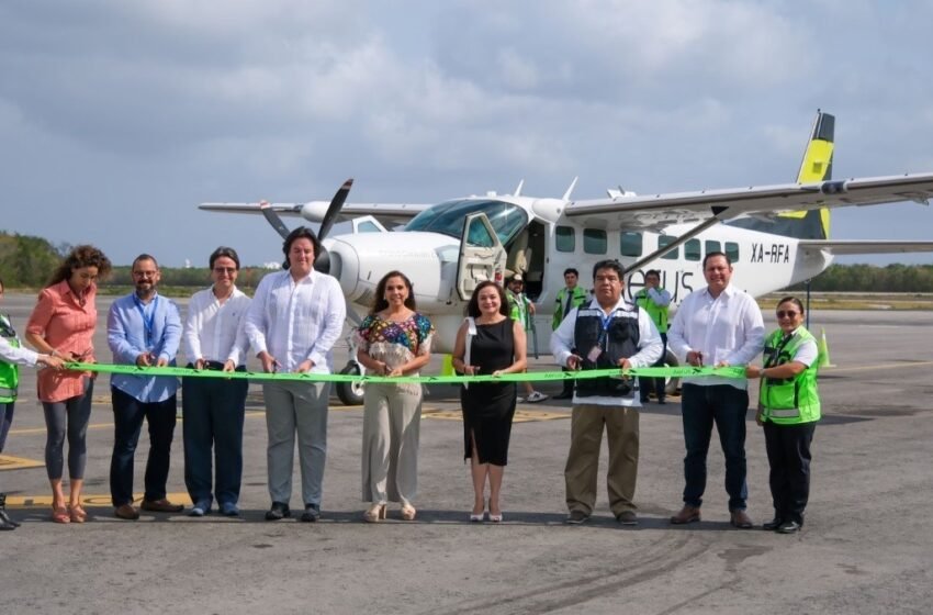  Quintana Roo reactiva la conexión aérea regional Cancún-Cozumel con la Aerolínea Aerus
