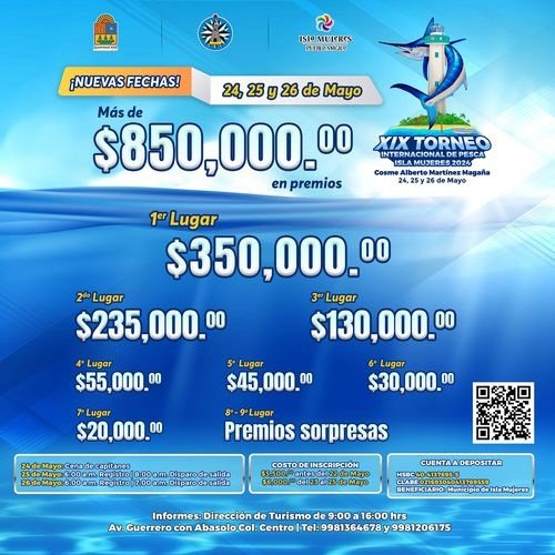  XIX Torneo Internacional de Pesca en Isla Mujeres: ¡Participa y Disfruta de la Emoción en el Caribe Mexicano!