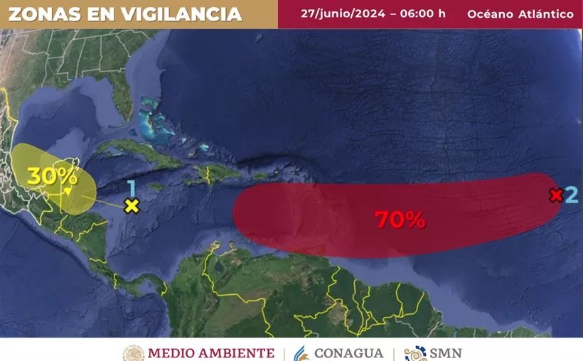 Quintana Roo en Alerta: Autoridades Vigilan Onda Tropical y Potencial Ciclón en el Atlántico