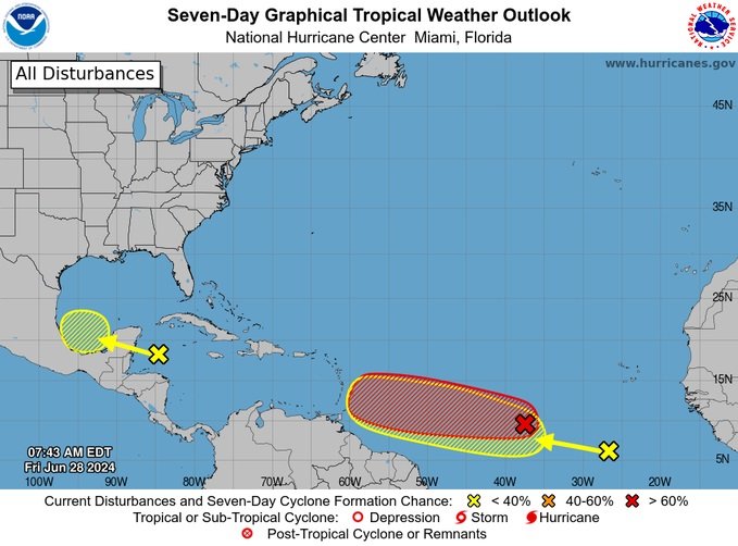  Alerta en el Atlántico: Tres Zonas de Baja Presión en Desarrollo