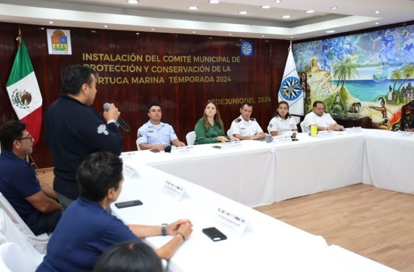  Instalan Comité de Protección de la Tortuga Marina en Isla Mujeres para la Temporada 2024