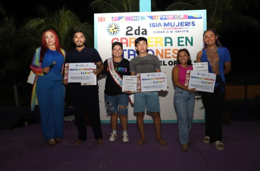  Isla Mujeres Promueve la Diversidad con la Vibrante Carrera de Tacones