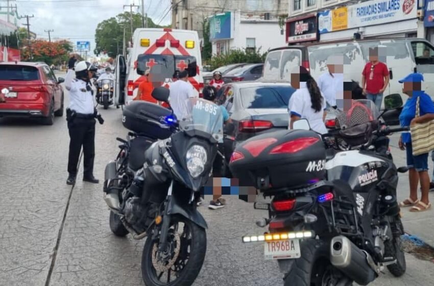  Accidente en Cancún: Madre y bebé son atropellados sobre la Av. Uxmal