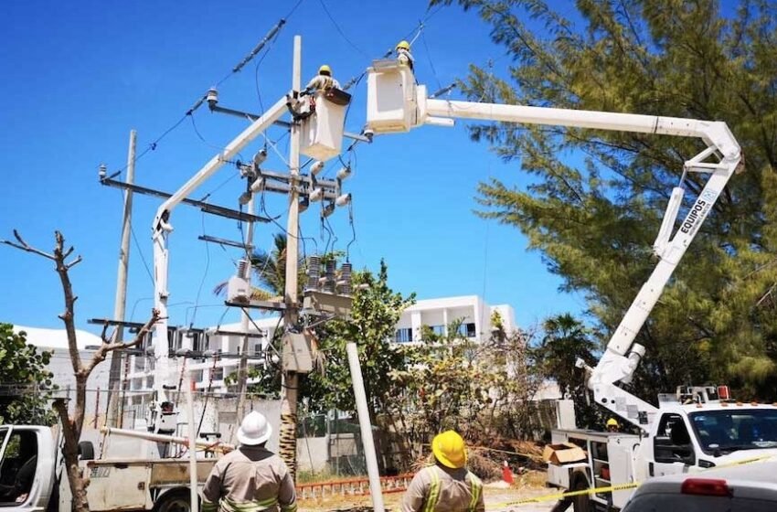 Los cortes de luz en Isla Mujeres son una medida temporal y necesaria para reparar los daños causados por el huracán “Beryl”