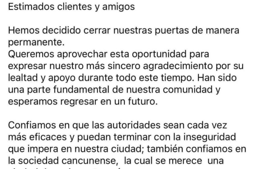 Bar "Las de la Luna" Cierra Sus Puertas Definitivamente Debido a la Inseguridad en Cancún