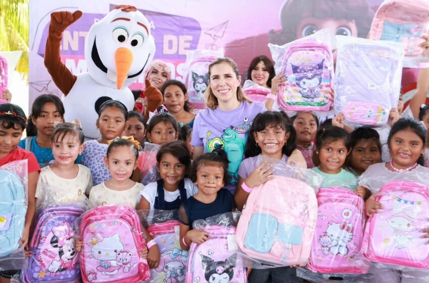  Atenea Gómez Ricalde Entrega 4 Mil Mochilas a Niños de Isla Mujeres en Preparación para el Ciclo Escolar 2024-2025