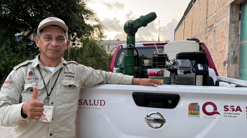 Isla Mujeres Fortalece Entornos Saludables con Campaña de Nebulización en Lucha Contra el Dengue