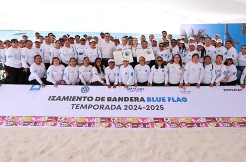  Playas de Isla Mujeres Obtienen por Tercer Año Consecutivo el Distintivo Blue Flag