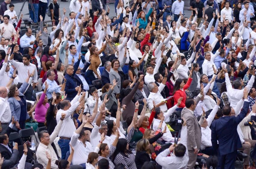 Desde una sede alterna en Mixiuhca, los diputados dieron el primer paso para la aprobación de la reforma al Poder Judicial.