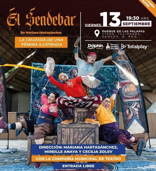  «El Sendebar» Llega a Cancún: Espectáculo Medieval Gratuito en el Parque de las Palapas