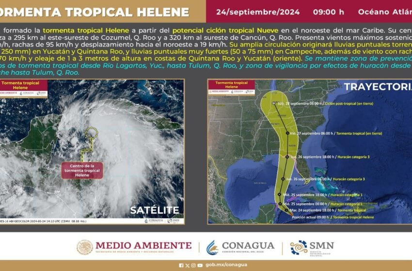  Tormenta Tropical Helene se Forma en el Caribe: Impacto en Quintana Roo y Medidas de Prevención