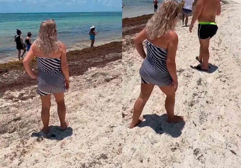  Exhiben a mujer por prohibir a locales de Isla Blanca, Cancún pasear por ‘su playa privada’