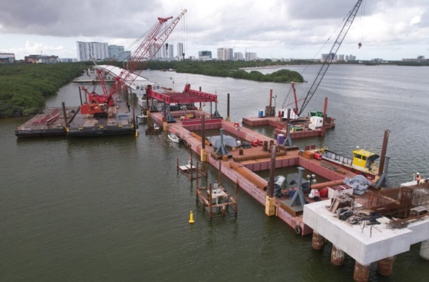  Avanza la Construcción del Puente Nichupté en Cancún: Reportan 70% de Progreso