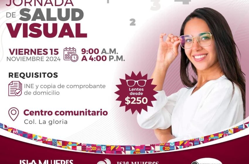  Jornada de Salud Visual en Isla Mujeres: Exámenes Gratis y Lentes a Bajo Costo este 15 de Noviembre