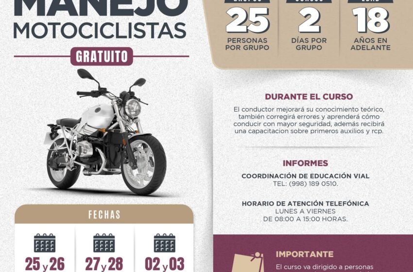  Curso Gratuito para Motociclistas en Cancún: Mejora tus Habilidades de Manejo