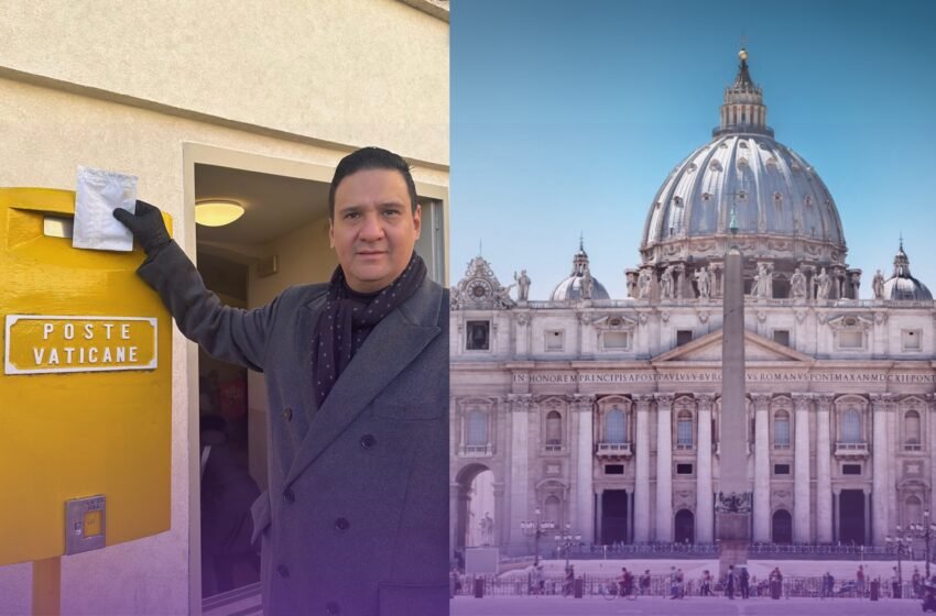 La asociación civil Porque Yo Amo a Cancún, presidida por Carlos Alexis Treviño Cázares, viajó al Vaticano para entregar una carta al Papa Francisco.