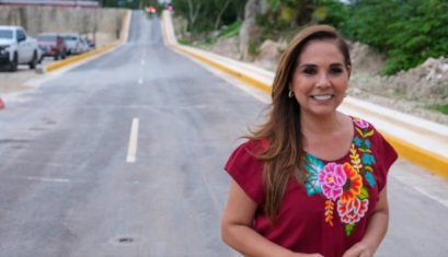 La gobernadora de Quintana Roo, Mara Lezama, inauguró el acceso a la unidad deportiva Luis Donaldo Colosio en Bonfil.