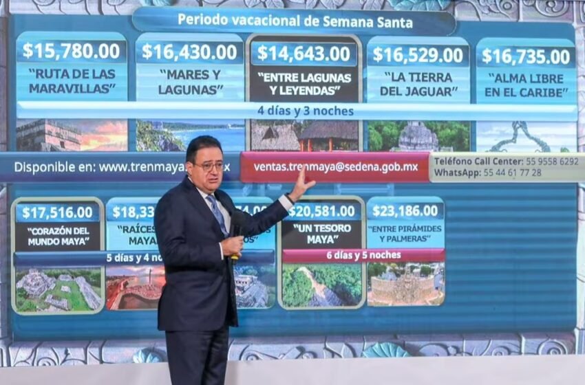  Tren Maya celebra récord de pasajeros y lanza atractivos paquetes turísticos para Semana Santa 2025