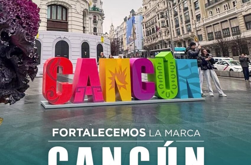 Cancún refuerza su presencia global en la icónica Gran Vía de Madrid.