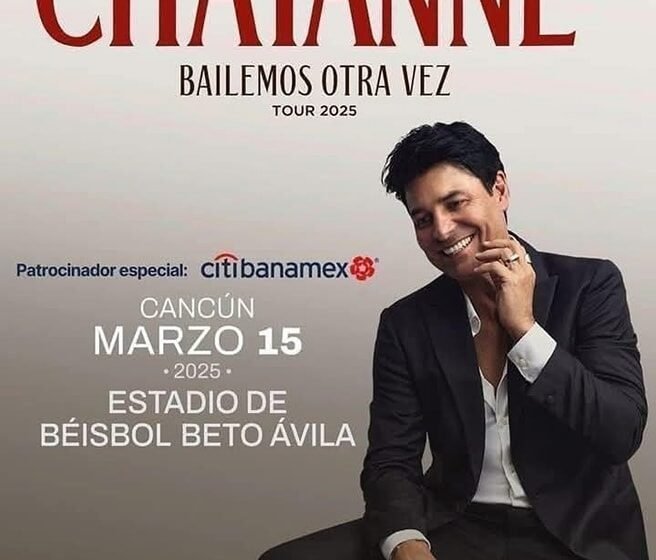 Si eres fan de Chayanne y te encuentras en Cancún o planeas visitar la ciudad, no puedes perderte este gran evento.