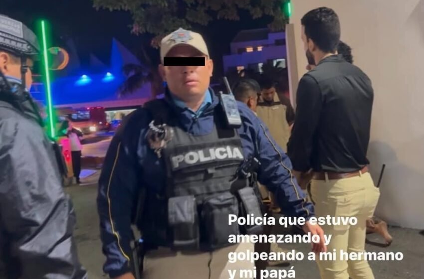  Separan a policías turísticos de Cancún tras presunta agresión a turistas en el Hotel Riu Caribe